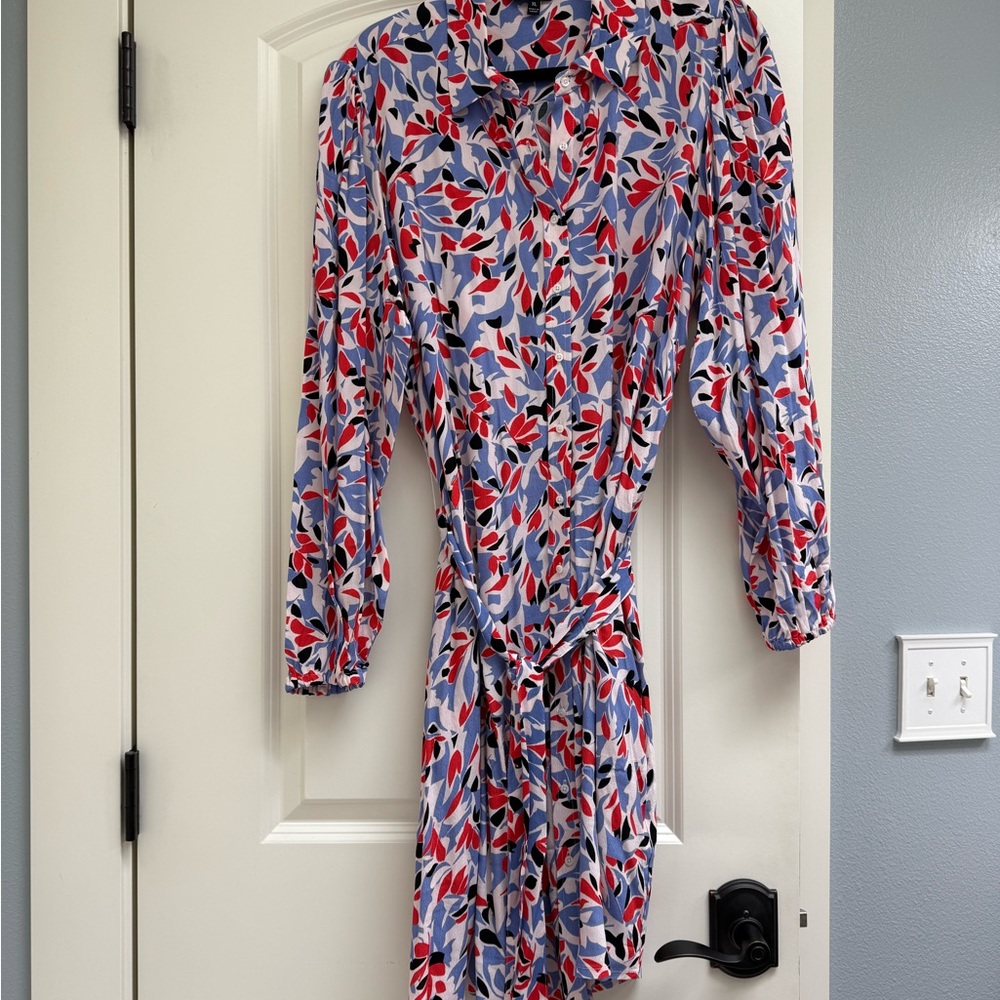 Vibrant Floral Print Dress